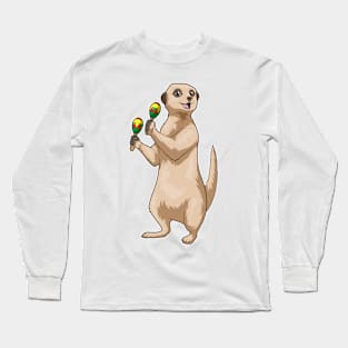 Meerkat Musician Maracas Music Long Sleeve T-Shirt